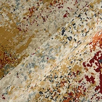 Bastia Ivory Orange Area Rug, 7x9