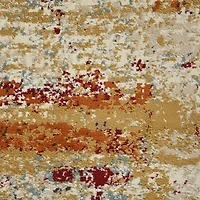 Bastia Ivory Orange Area Rug, 7x9