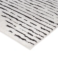 White Moroccan Accent Rug, 2x3