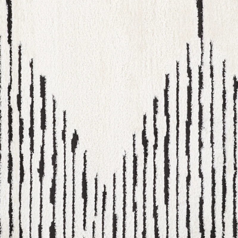 White Moroccan Accent Rug, 2x3