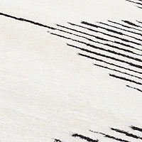 White Moroccan Area Rug, 7x9