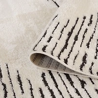 White Moroccan Area Rug, 7x9