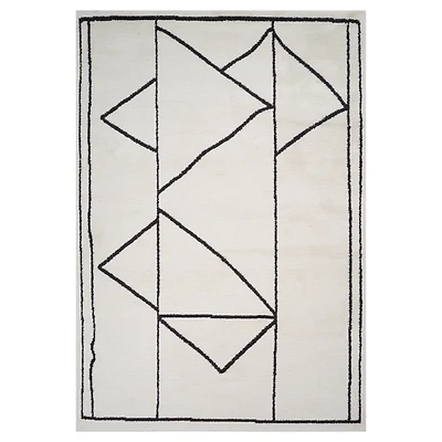 Ivory Moroccan Accent Rug, 2x3