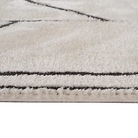 Ivory Moroccan Area Rug, 5x7