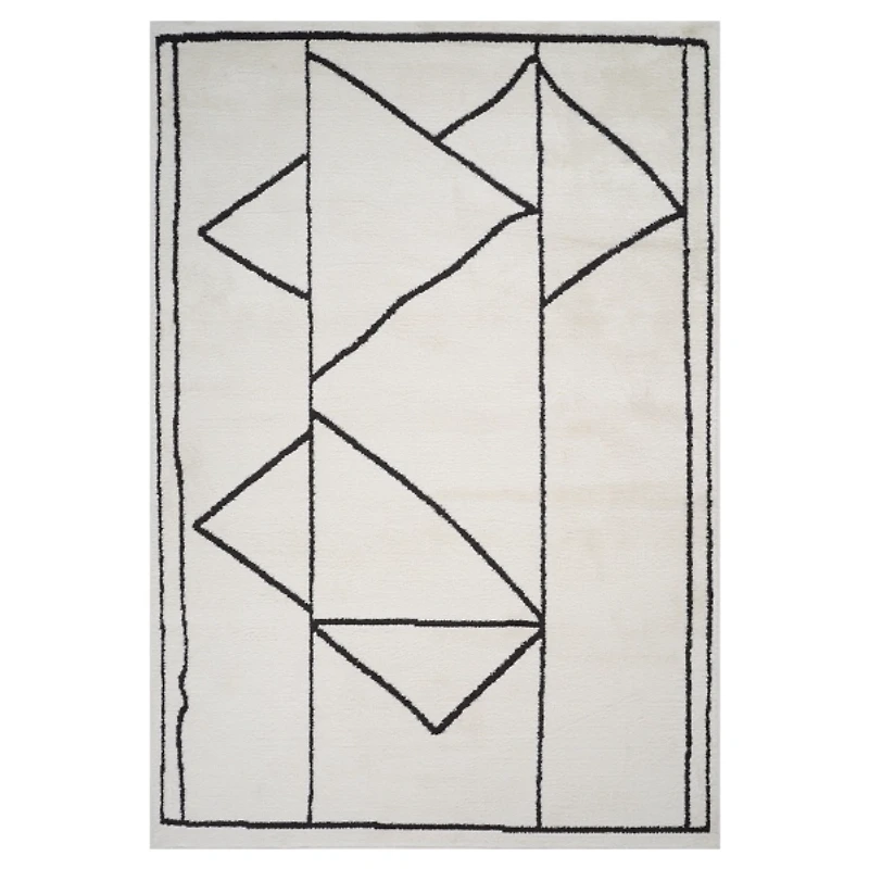 Ivory Moroccan Area Rug, 7x9