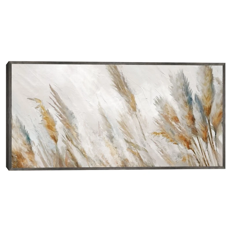 Autumn Reeds Framed Canvas Art Print