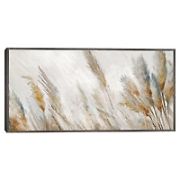 Autumn Reeds Framed Canvas Art Print