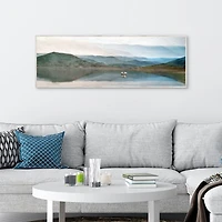 Lake Harmony Framed Canvas Art Print