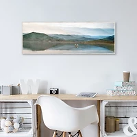 Lake Harmony Framed Canvas Art Print