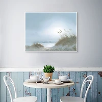 Morning Dunes Framed Canvas Art Print
