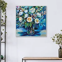 Feeling Blue Framed Canvas Art Print