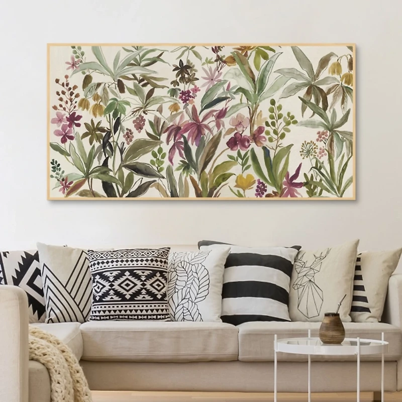 Garden Delight Framed Canvas Art Print