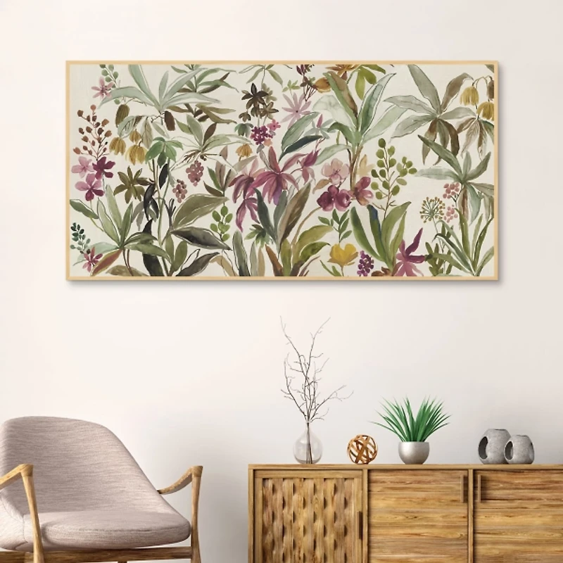 Garden Delight Framed Canvas Art Print