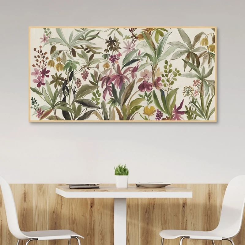 Garden Delight Framed Canvas Art Print