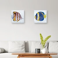Ocean Fish Canvas Art Prints, Set of 2