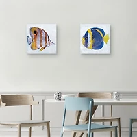 Ocean Fish Canvas Art Prints, Set of 2