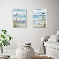 Seaside Rest Framed Canvas Art Prints, Set of 2
