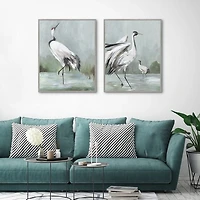 Noble Beauty Framed Canvas Art Prints, Set of 2
