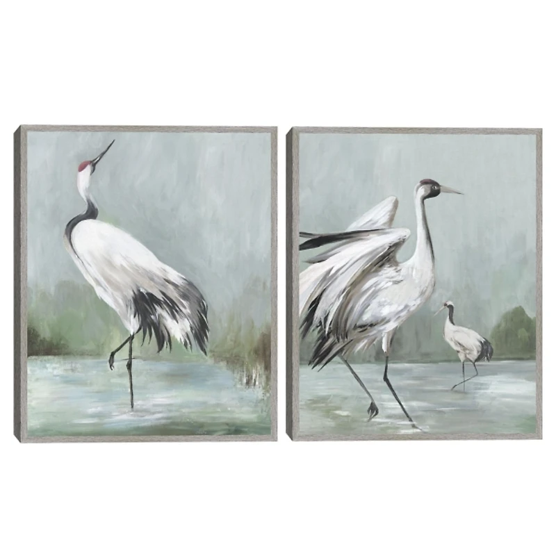 Noble Beauty Framed Canvas Art Prints, Set of 2