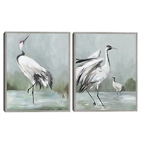 Noble Beauty Framed Canvas Art Prints, Set of 2