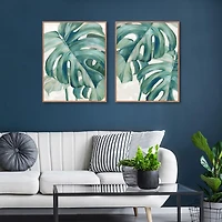 Jungle Symphony Framed Canvas Art Prints, Set of 2