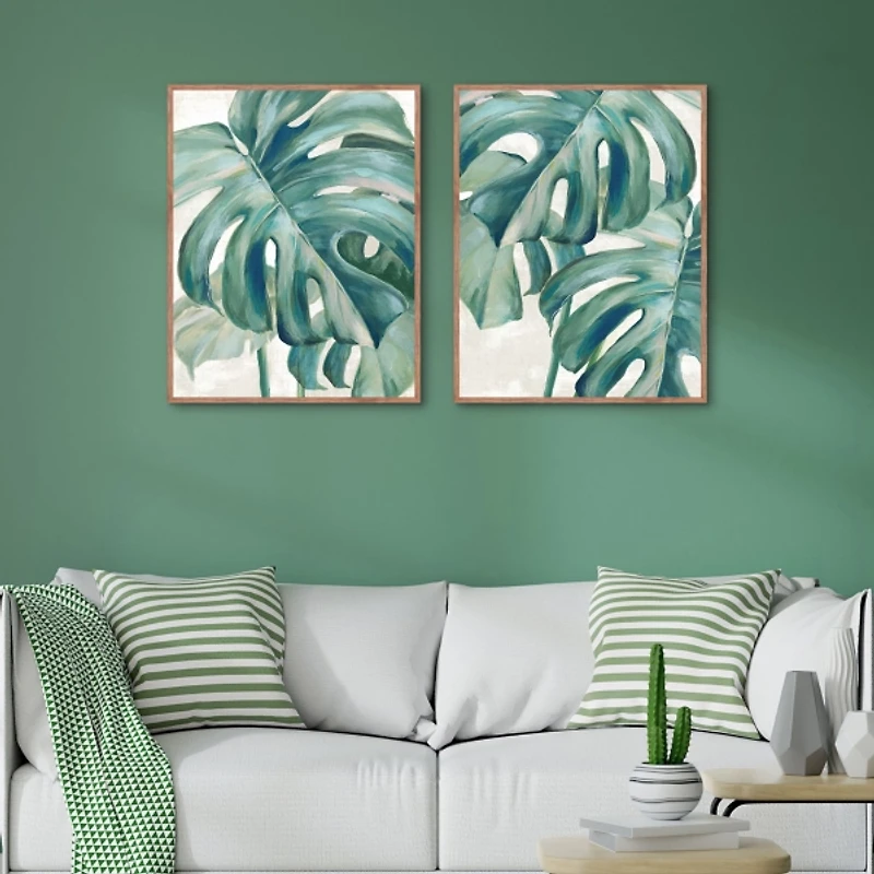 Jungle Symphony Framed Canvas Art Prints, Set of 2