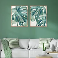 Jungle Symphony Framed Canvas Art Prints, Set of 2