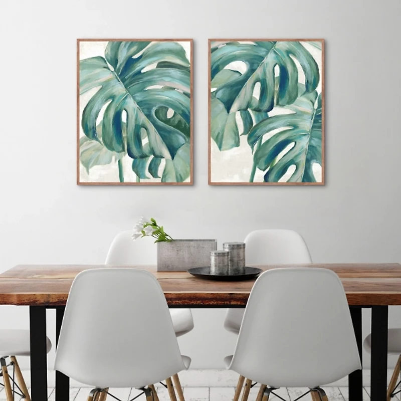 Jungle Symphony Framed Canvas Art Prints, Set of 2