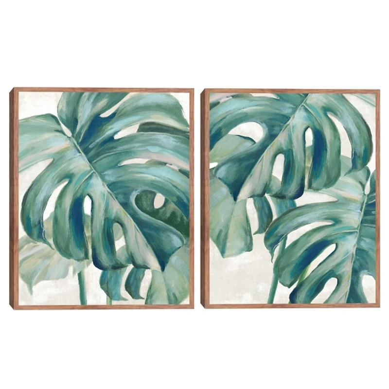 Jungle Symphony Framed Canvas Art Prints, Set of 2