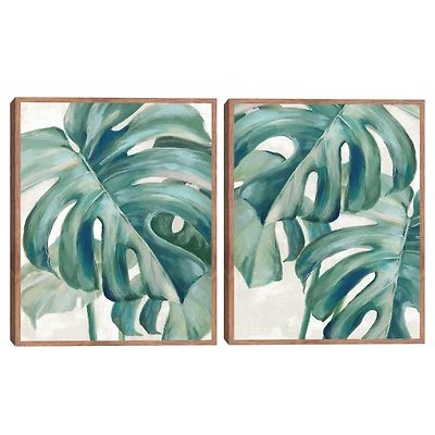 Jungle Symphony Framed Canvas Art Prints, Set of 2