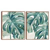 Jungle Symphony Framed Canvas Art Prints, Set of 2