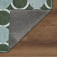 Dula Sage Green Washable Area Rug, 5x7