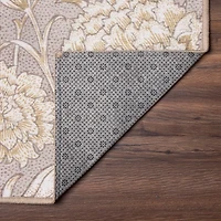 Kalini Natural Floral Washable Runner, 2x7