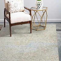 Beige Sotho Washable Area Rug, 5x7