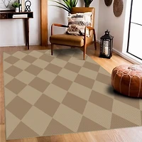 Samara Natural Diamond Washable Area Rug, 5x7