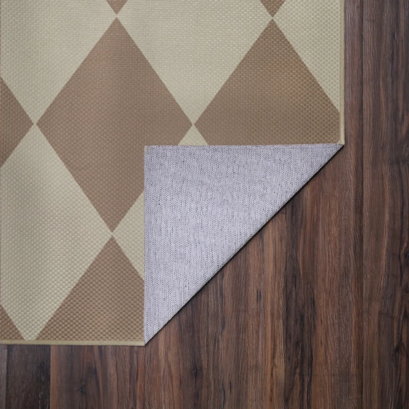 Samara Natural Diamond Washable Area Rug, 5x7