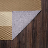 Anika Natural Striped Washable Area Rug, 5x7