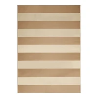 Anika Natural Striped Washable Area Rug, 5x7
