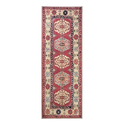 Coral Shary Washable Runner, 2x7