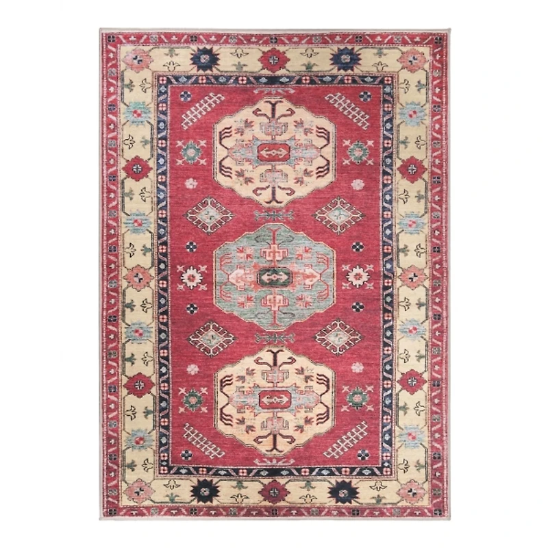 Washable Shary Coral Area Rug, 5x7