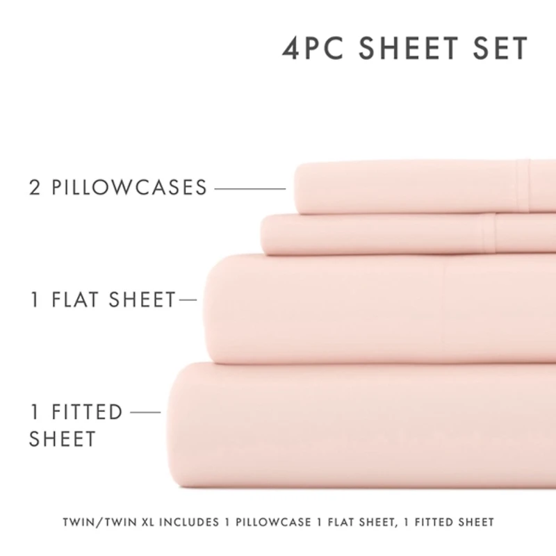 Blush Ultra Soft 4-pc. Queen Sheet Set