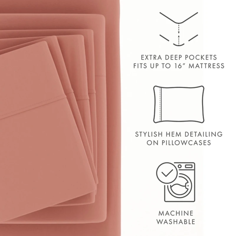 Clay Ultra Soft 6-pc. Full Sheet Set
