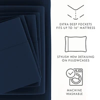 Navy Ultra Soft 4-pc. Twin XL Sheet Set