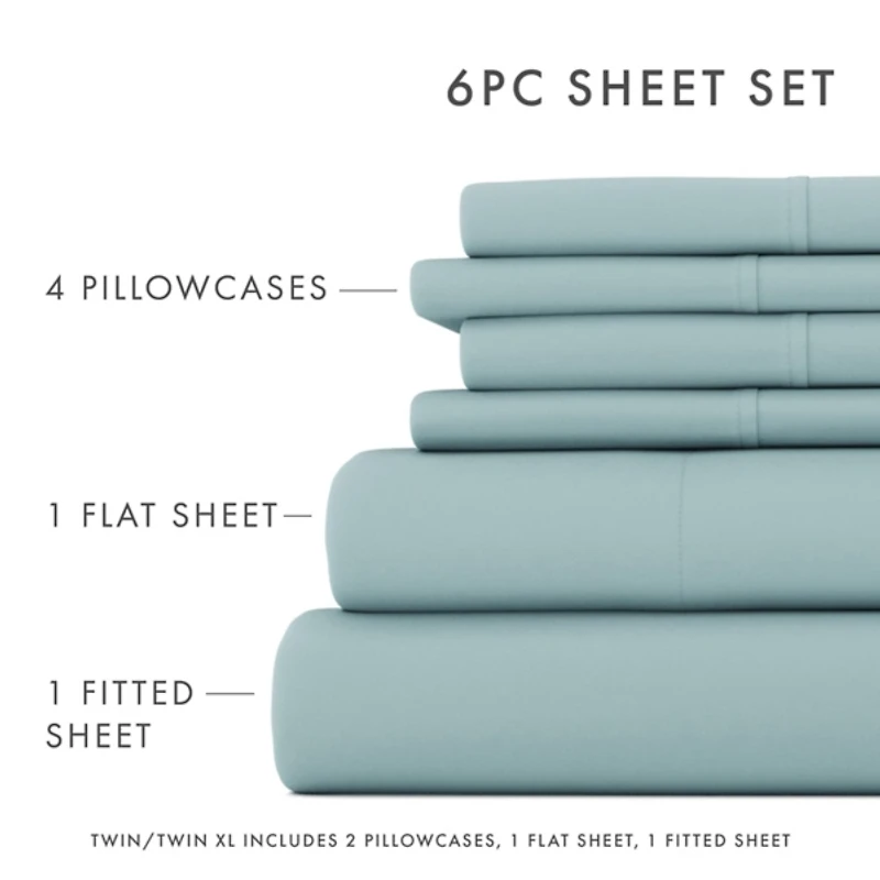 Ocean Ultra Soft 6-pc. California King Sheet Set