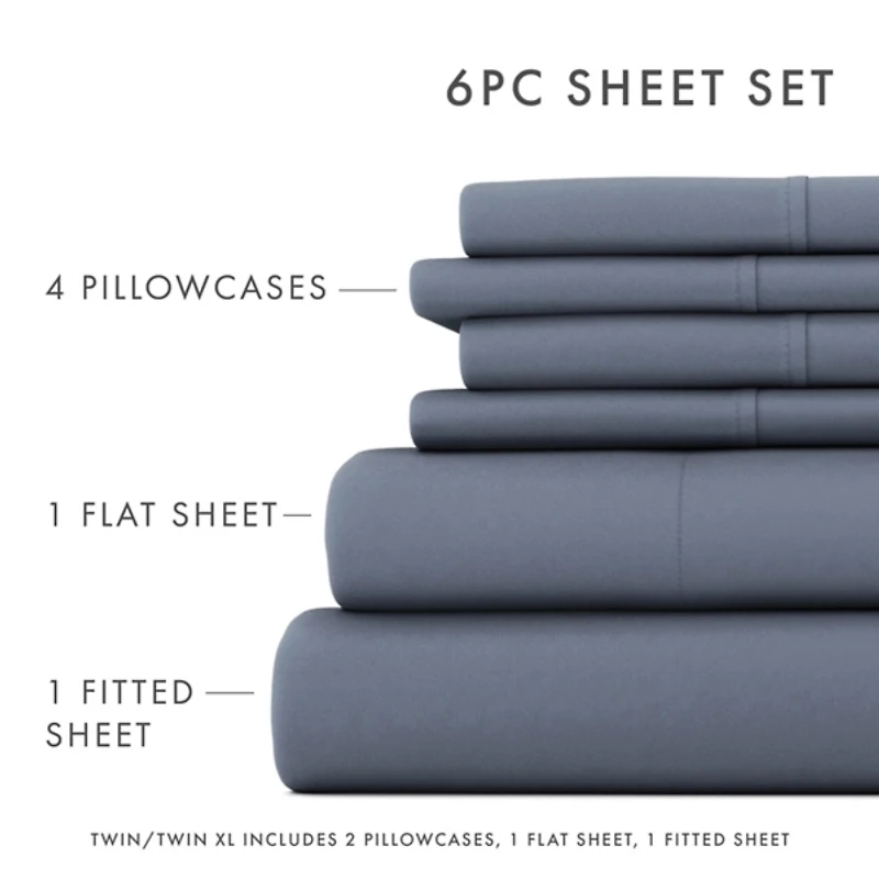 Stone Ultra Soft 6-pc. California King Sheet Set
