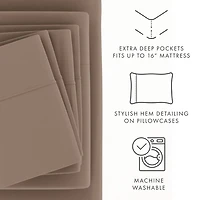 Taupe Ultra Soft 4-pc. Twin Sheet Set
