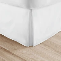White Pleated Full Bed Skirt