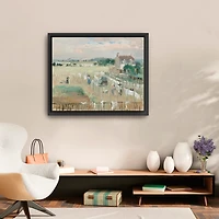 Hanging the Laundry Out Framed Canvas Art Print
