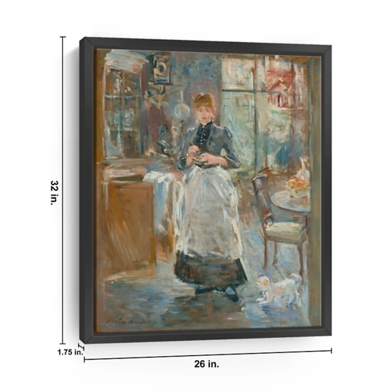 In the Dining Room 1875 Framed Canvas Art Print