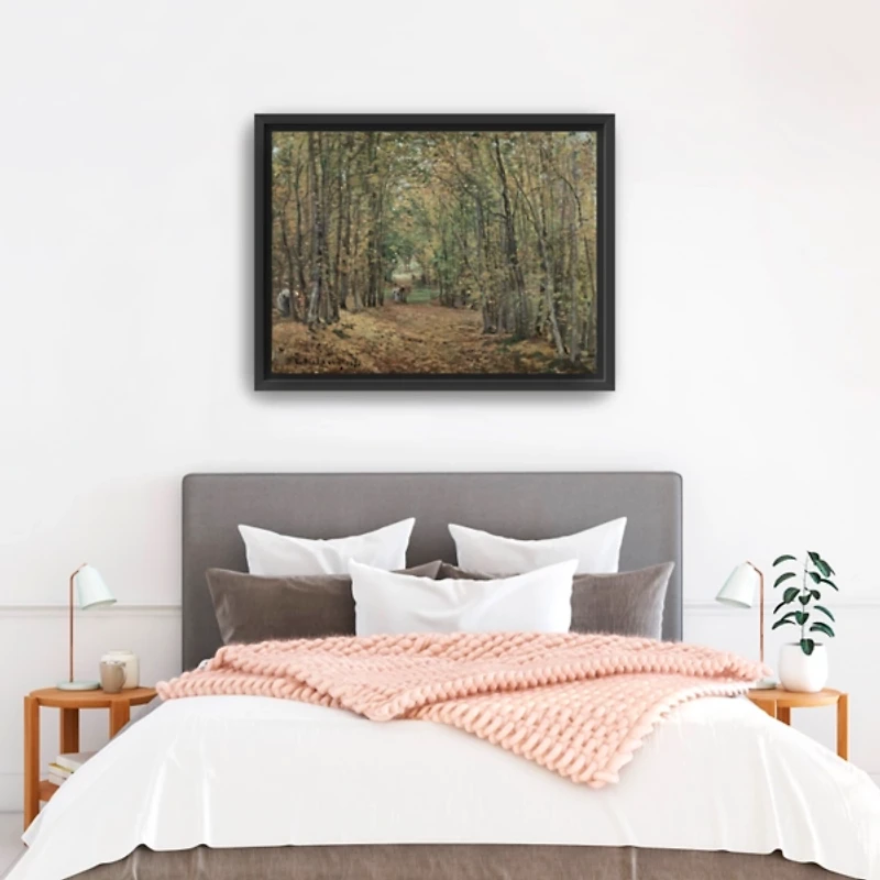 Avenue In The Parc De Marly Framed Canvas Print